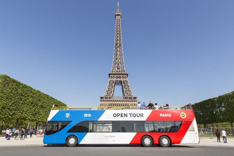 bus touristique paris open tour