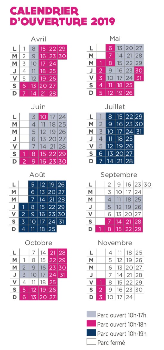 Calendrier d'ouverture France Miniature